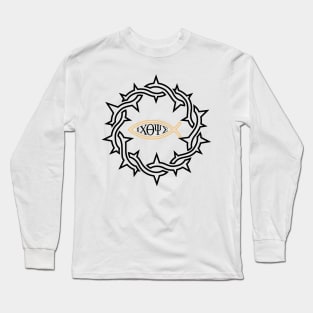 Jesus Christ Son of God, Ichthus Long Sleeve T-Shirt